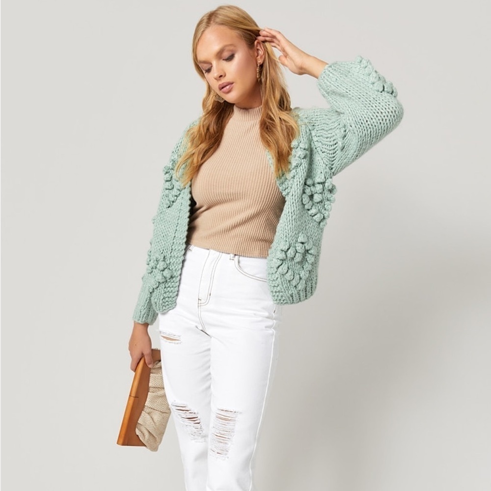 Chunky Knit Green Sweater